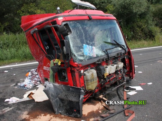 ДТП в Чехии: в Злинском крае столкнулись Opel Zafira, грузовик IVECO и автобус (ФОТО)